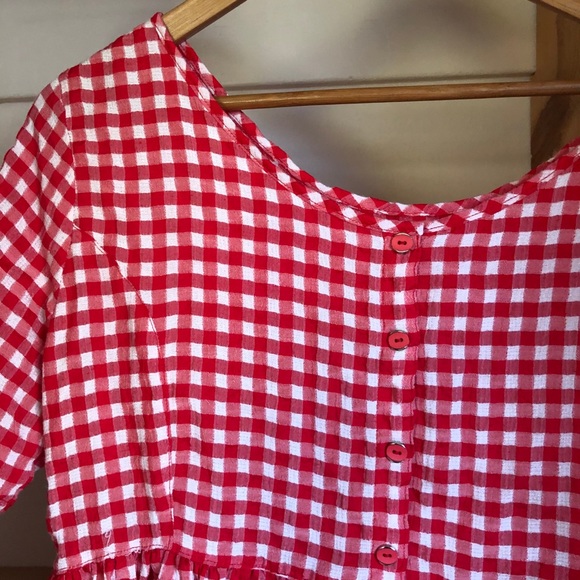 Vintage gingham babydoll dress - Picture 3 of 4